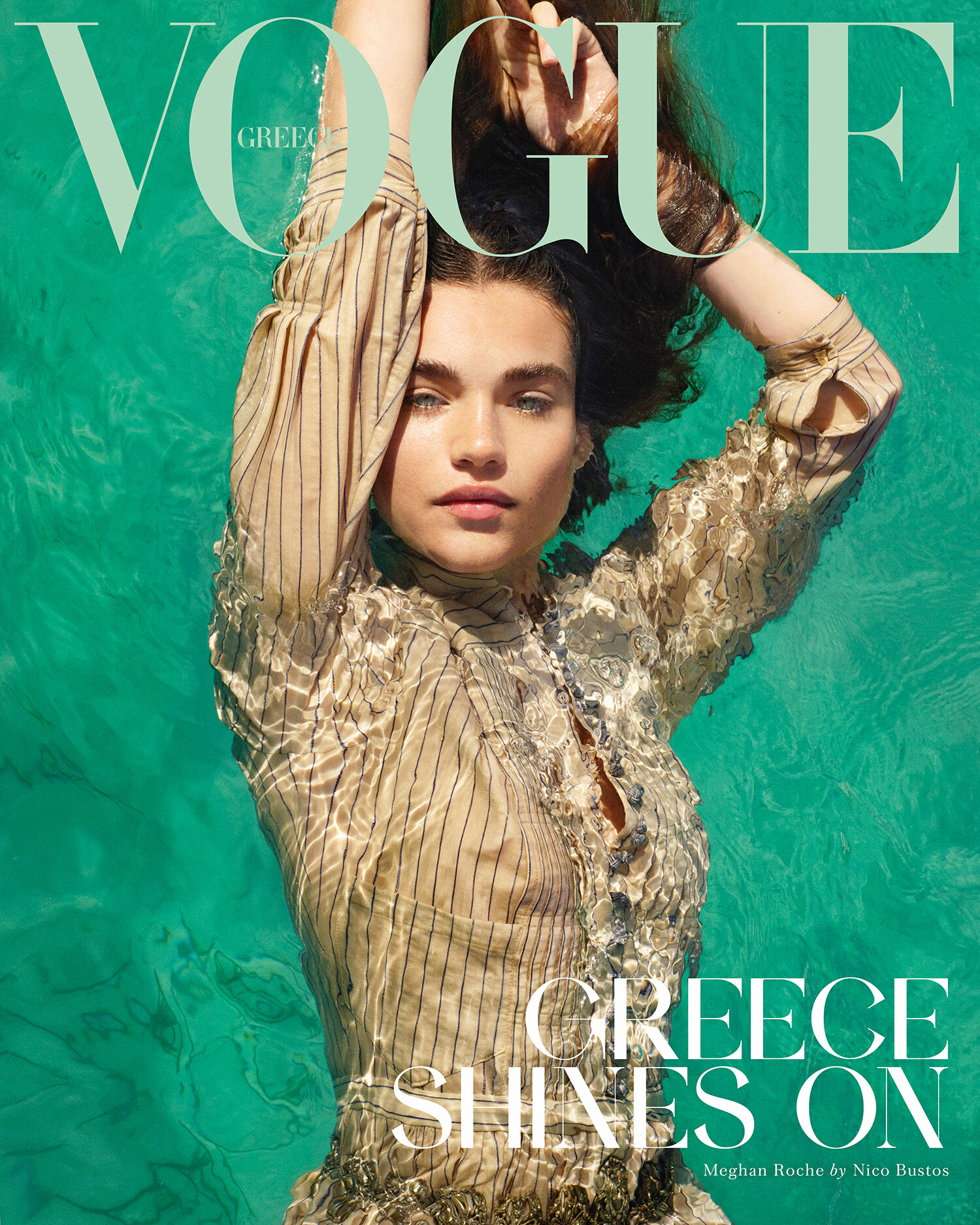 Meghan Is Lensed by Nicos Bustos for Vogue Greece July-August 2021 Meghan Is Lensed by Nicos Bustos for Vogue Greece July-August 2021